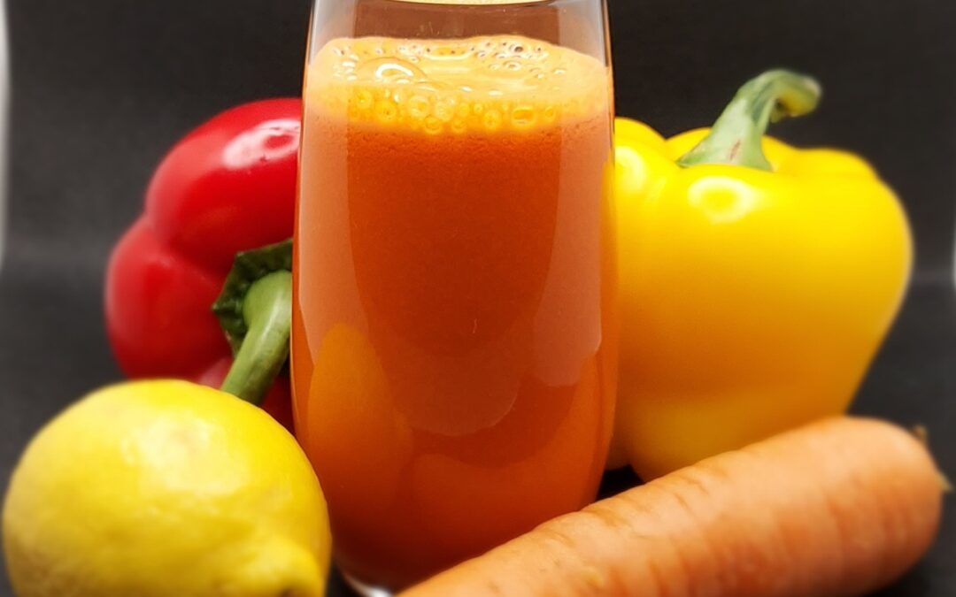 Jus carotte, poivron, citron
