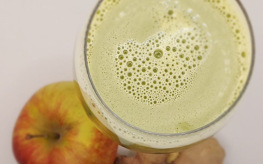 Jus pomme, céleri, gingembre
