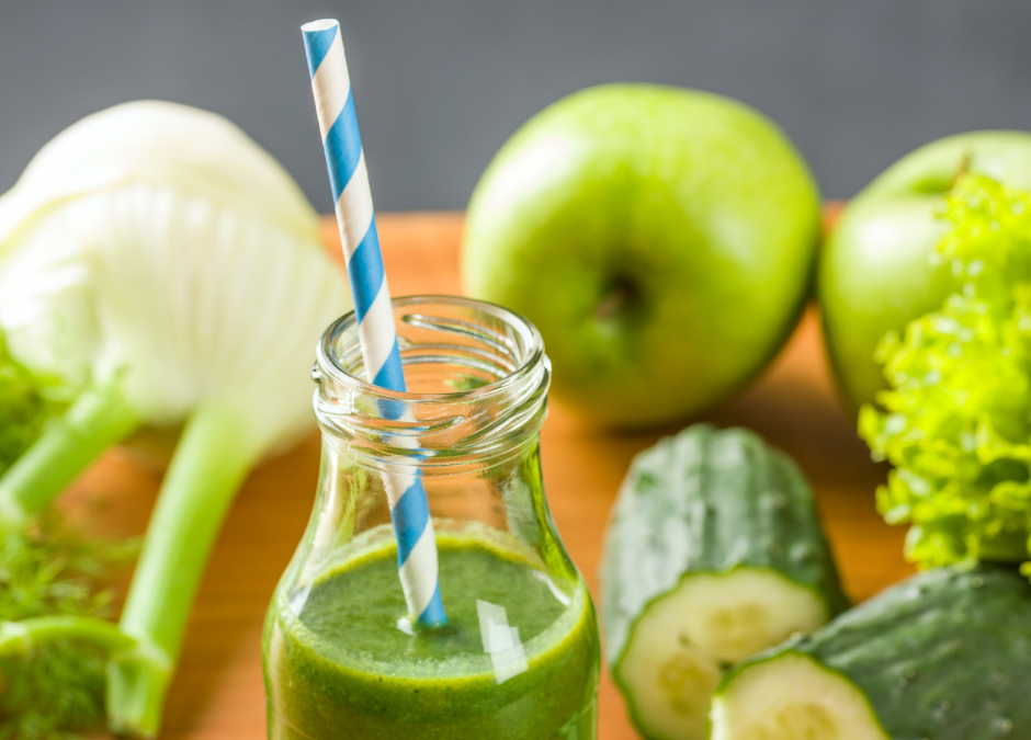Jus concombre fenouil pomme menthe
